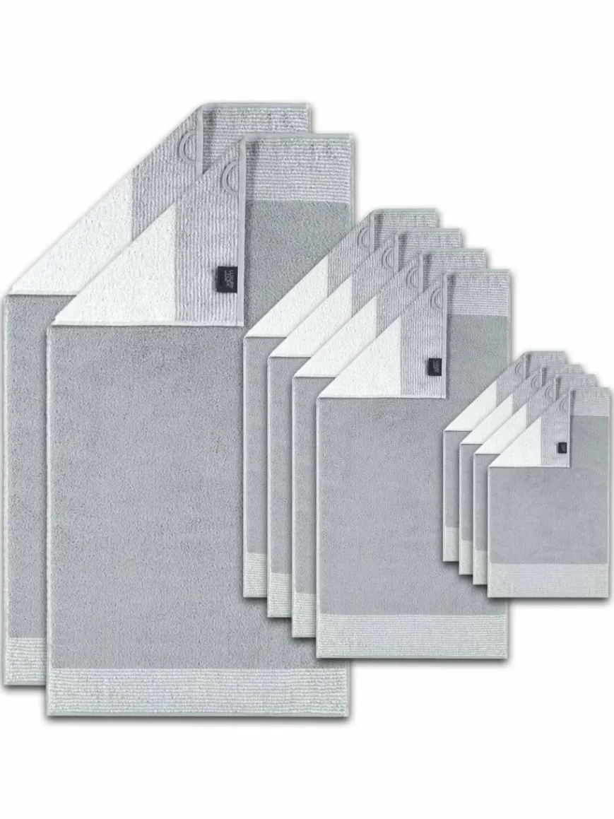 Cawö Heimtextilien*Unisex Handtuch 1er Pack, 10er Pack grau uni