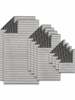 Cawö Heimtextilien*Unisex Handtuch 1er Pack, 10er Pack grau gestreift