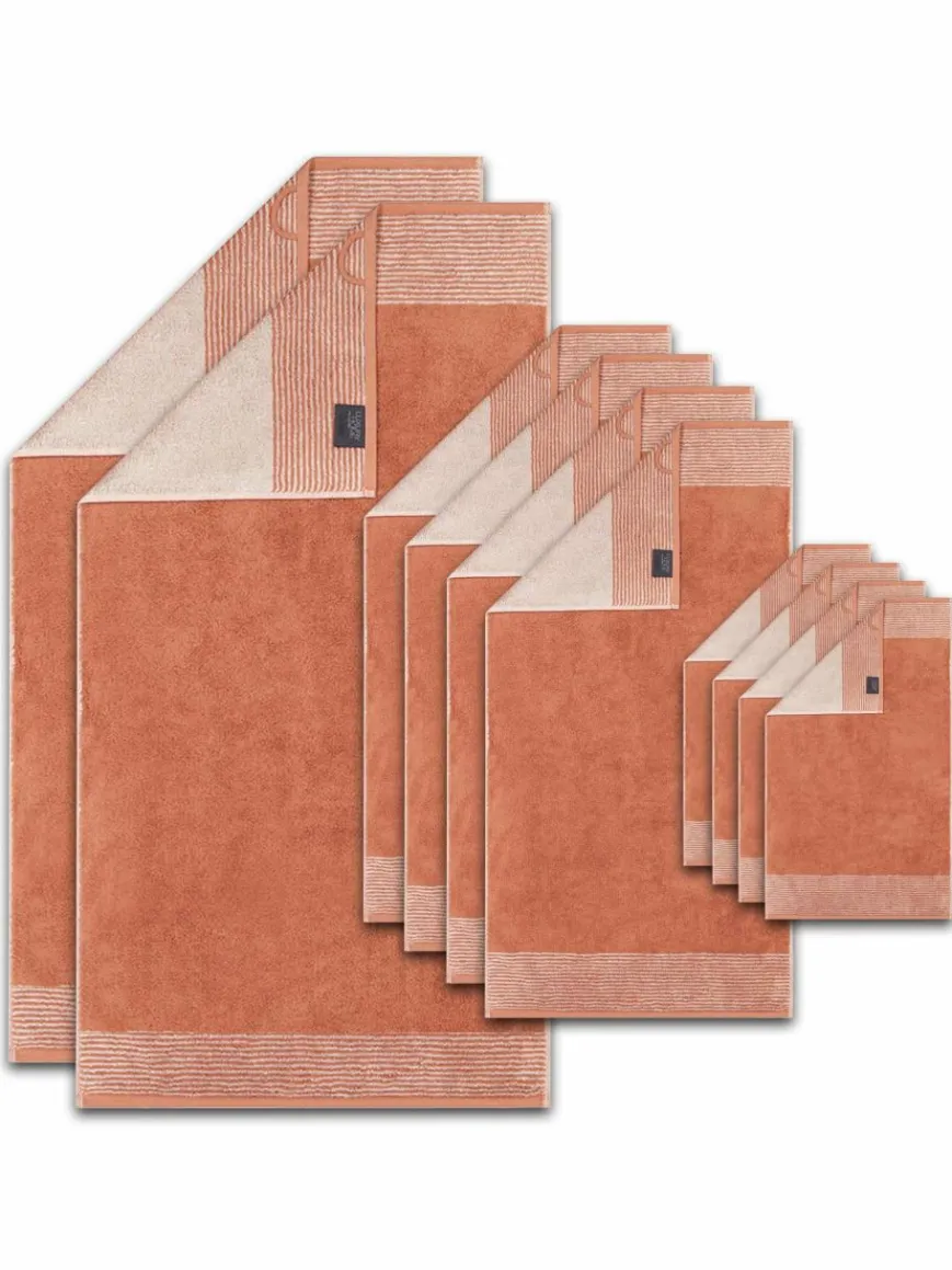 Cawö Heimtextilien*Unisex Handtuch 1er Pack, 10er Pack orange uni