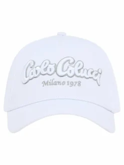 Carlo Colucci Mützen & Hüte*Unisex, Herren Baseball Cap - Egli weiß uni
