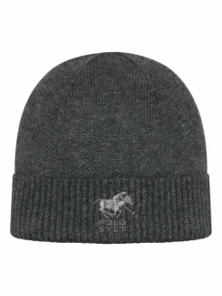 Polo Sylt Mützen & Hüte*Unisex Strickmütze grau bedruckt