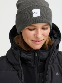 North Bend Mützen & Hüte*Unisex Strickmütze - NBLou grau bedruckt