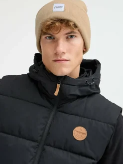 North Bend Mützen & Hüte*Unisex Strickmütze - NBLou beige bedruckt