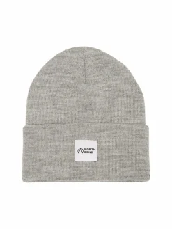 North Bend Mützen & Hüte*Unisex Strickmütze - NBLou hellgrau bedruckt