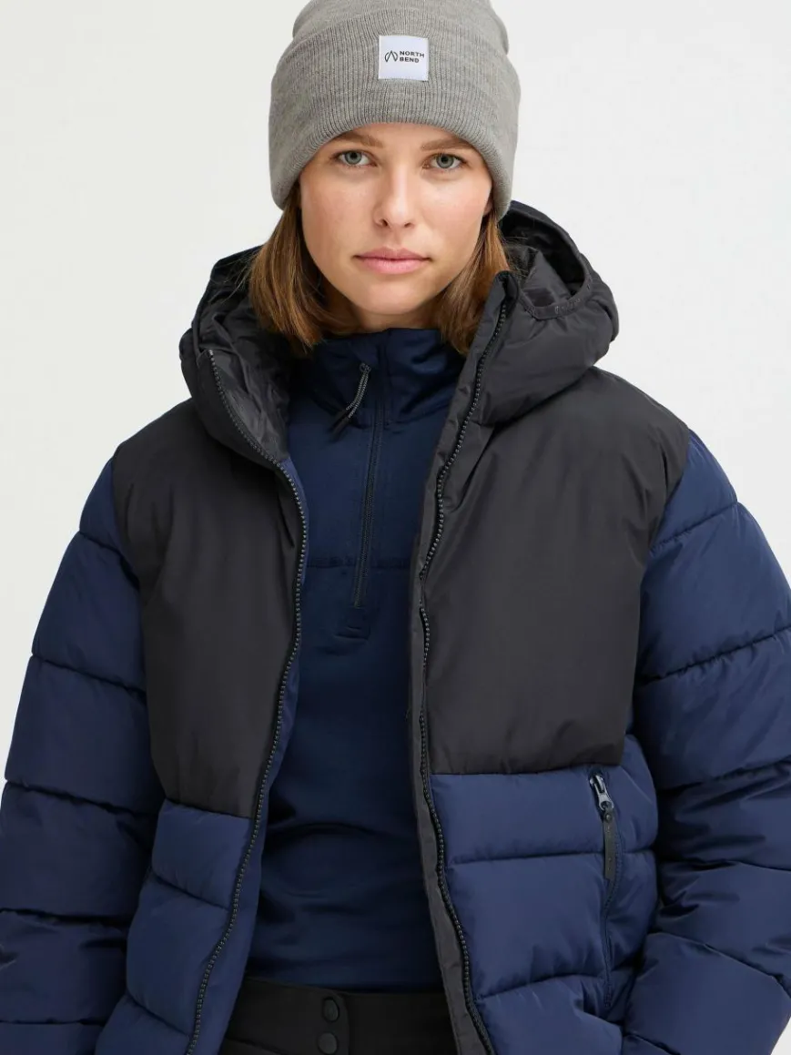 North Bend Mützen & Hüte*Unisex Strickmütze - NBLou hellgrau bedruckt