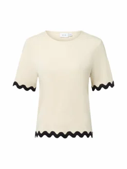 Vila Shirts & Tops*VICalisa sand schwarz uni