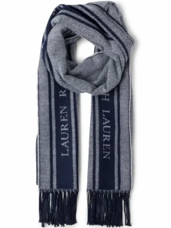 Lauren Ralph Lauren Schals & Tücher*Webschal marine weiß gemustert