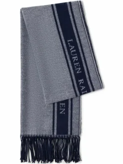Lauren Ralph Lauren Schals & Tücher*Webschal marine weiß gemustert